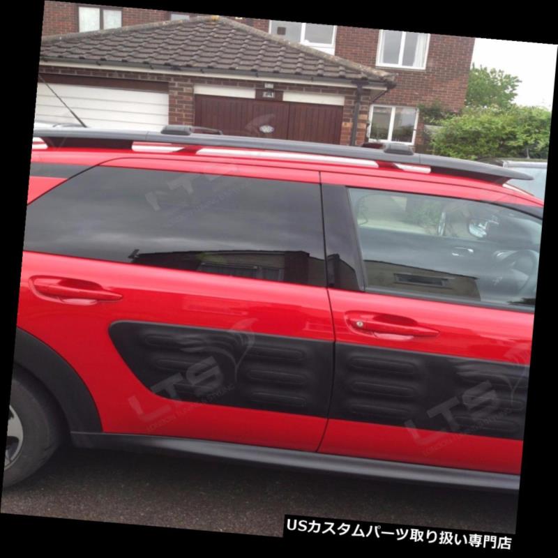 キャリア シトロエンC4カクタスロック可能クロスクロスバールーフバーラック75 KG容量 CITROEN C4 CACTUS LOCKABLE BLACK CROSS BAR ROOF BAR RACK 75 KG CAPACITY 【並行輸入品】