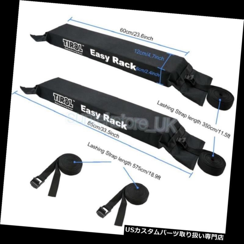 キャリア 2xカートップルーフクロスバークロスバー荷物荷物キャリアラック60kg荷物 2x Car Top Roof Cross Bars Crossbars Luggage Cargo Carrier Rack 60kg Baggage 【並行輸入品】 28,028円