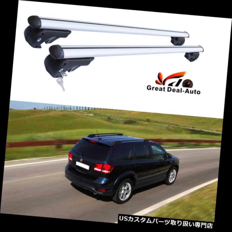 キャリア Fiat Freemontの5ドアSUV 2013年 - 2018年のためのアルミ合金のルーフラッククロスバー Aluminium Alloy Roof Rack Cross Bar for Fiat Freemont, 5 Door SUV 2013 - 2018 【並行輸入品】
