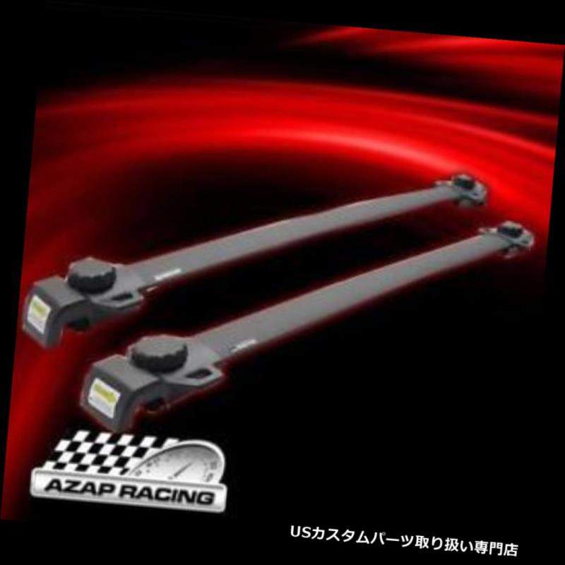 キャリア 07-2015 OEタイプペアルーフラッククロスバーブラックラゲッジキャリアフィットジープパトリオット 07-2015 OE Type Pair Roof Rack Cross Bar Black Luggage Carrier Fits Jeep Patriot 【並行輸入品】