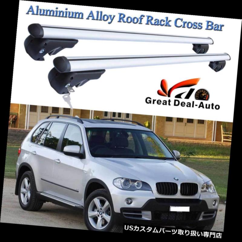 キャリア ロックできるキーが付いているBMW X5 11 / 2000-2018アルミ合金のためのルーフラッククロスバー Roof Rack Cross Bar For BMW X5 11/2000-2018 Aluminium Alloy With Lockable Key 【並行輸入品】