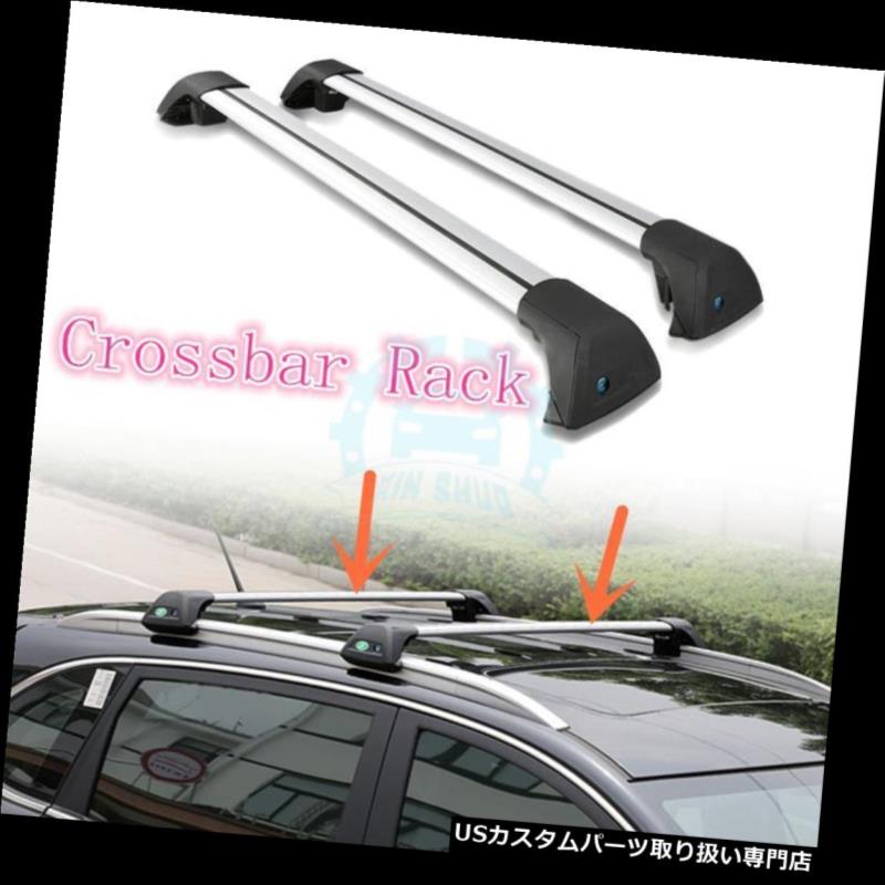 キャリア VWのポロ2009-2016年の車のルーフラックのための1組のアルミ合金のルーフラッククロスバー 1 Pair Aluminum Alloy Roof Rack Cross Bars For VW Polo 2009-2016 Car Roof Racks 【並行輸入品】|カスタムパーツ WORLD倉庫