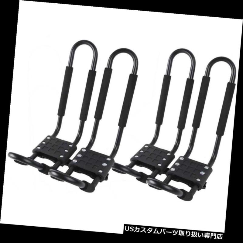 キャリア 2ペアカヌーボートカヤックルーフラックカーSUVトラックトップマウントキャリアJクロスバー 2 pairs Canoe Boat Kayak Roof Rack Car SUV Truck Top Mount Carrier J Cross Bar 【並行輸入品】｜カスタムパーツ WORLD倉庫