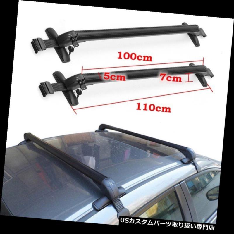 キャリア アルミカートップ荷物キャリアルーフラック調節可能な窓枠クロスバーO Aluminum Car Top Luggage Carrier Roof Rack Adjustable Window Frame Cross Bar O 【並行輸入品】
