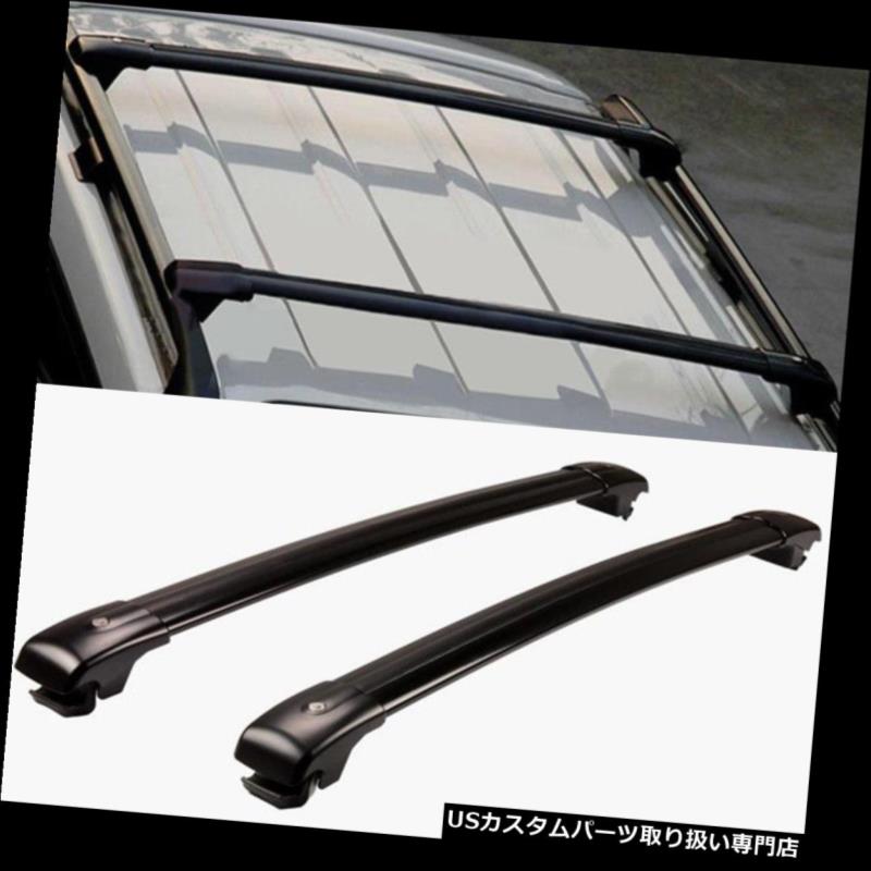 キャリア インフィニティQX50 / QX70 / QX80 14-16ブラッククロスバールーフカーゴ荷物ラック用フィット Fit For Infiniti QX50/QX70/QX80 14-16 Black Cross Bar Roof Cargo Luggage Rack 【並行輸入品】