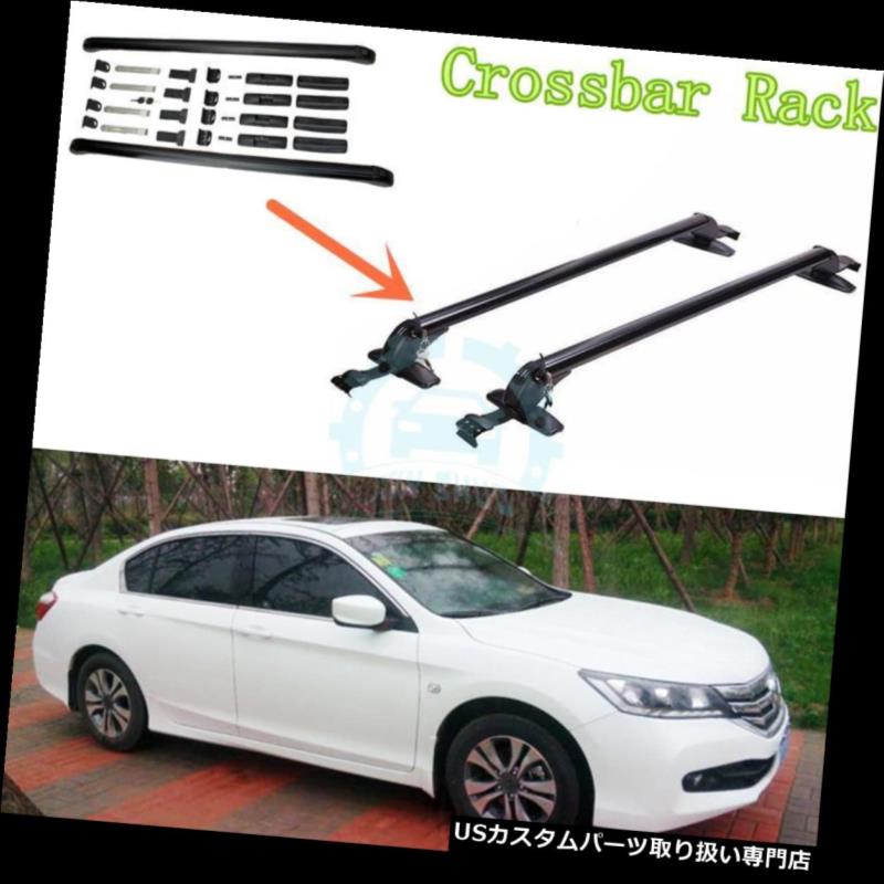 キャリア ホンダアコード2005-10年のための黒いアルミ合金の十字棒棚の荷物のホールダー Black Aluminum Alloy Crossbars Racks Baggage Holder for Honda Accord 2005-10 【並行輸入品】