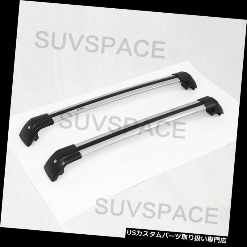 キャリア ヒュンダイIX45 2013-2017クロスバートップシルバールーフラゲッジラッククロスバーにフィット Fit for Hyundai IX45 2013-2017 Cross Bar Top Silver Roof Luggage Rack Crossbar 【並行輸入品】｜カスタムパーツ WORLD倉庫