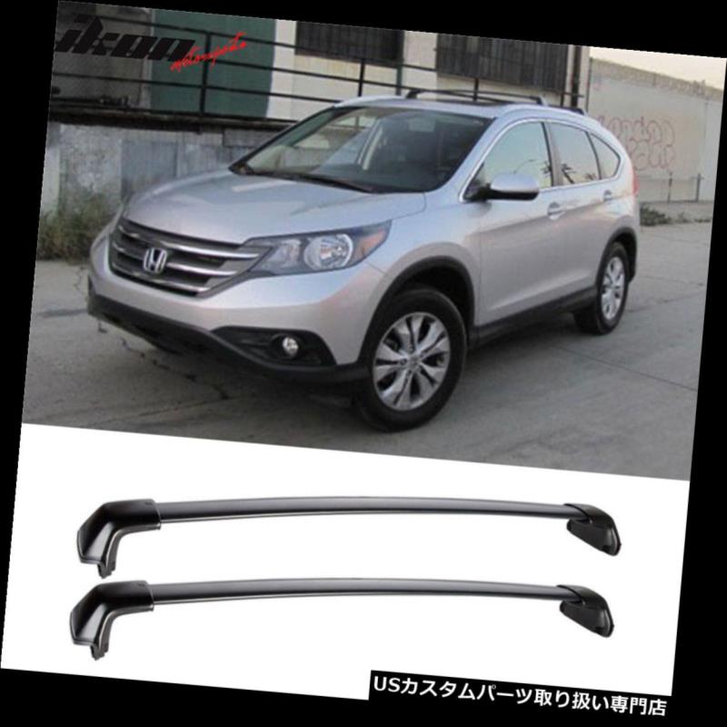 【楽天市場】キャリア 1216ホンダCRV OEファクトリースタイルルーフラッククロスバーブラックポリッシュ2PCにフィット Fits 12