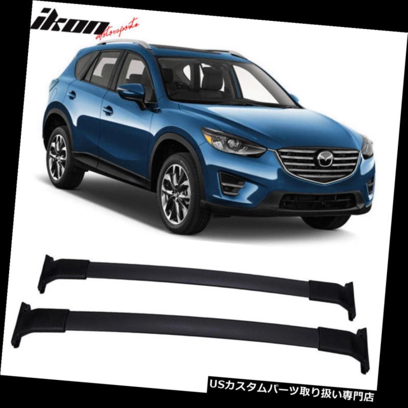 キャリア 13-16マツダCX-5 CX5 OEスタイルクロスバールーフラックブラックアルミにフィット Fits 13-16 Mazda CX-5 CX5 OE Style Cross Bar Roof Rack Black Aluminum 【並行輸入品】｜カスタムパーツ WORLD倉庫 31,103円