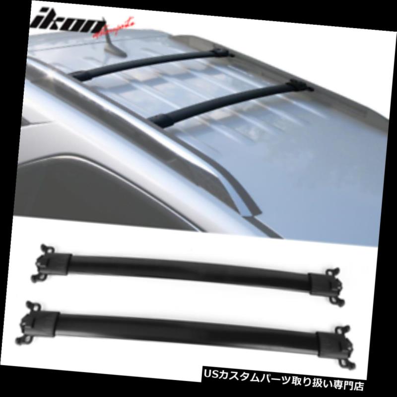 キャリア 10-17シボレー春分GMC地形ファクトリースタイルトップルーフラッククロスバーブラックにフィット Fits 10-17 Chevy Equinox GMC Terrain Factory Style Top Roof Rack Cross Bar Black 【並行輸入品】｜カスタムパーツ WORLD倉庫