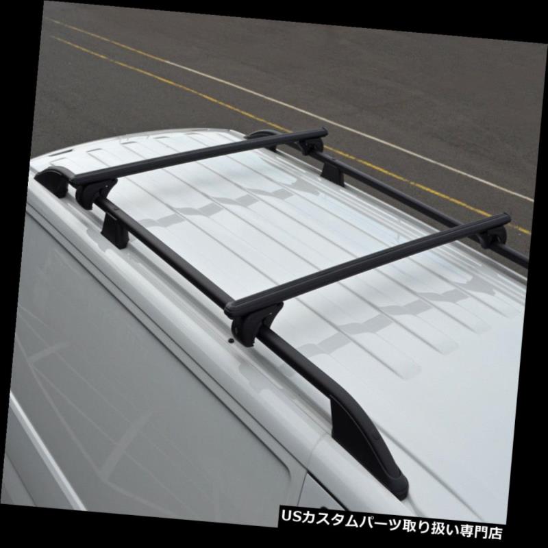 キャリア ロックできるフォードの運輸習慣（12+）100KGに合うべき屋根柵のための黒い十字バー Black Cross Bars For Roof Rails To Fit Ford Transit Custom (12+) 100KG Lockable 【並行輸入品】 34,249円