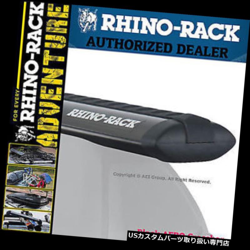 キャリア Rhino Rack Aero 54インチアルミオーバルブラックルーフクロスバーVA137B Rhino Rack Aero 54 inches Aluminum Oval Black Roof Cross Bar VA137B 【並行輸入品】