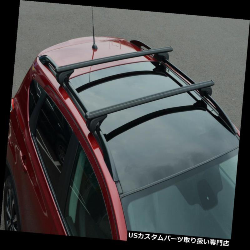キャリア Kia Sportage（2004-10）100KG Lockableに合うべき屋根の柵のための黒い十字棒 Black Cross Bars For Roof Rails To Fit Kia Sportage (2004-10) 100KG Lockable 【並行輸入品】 33,176円