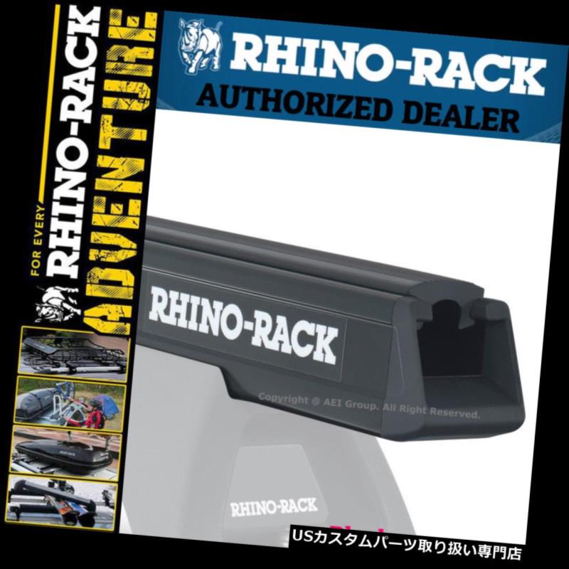 キャリア Rhinoラックヘビーデューティ50インチアルミブラックルーフクロスバーRB1250B Rhino Rack Heavy Duty 50 inches Aluminum Black Roof Cross Bar RB1250B 【並行輸入品】