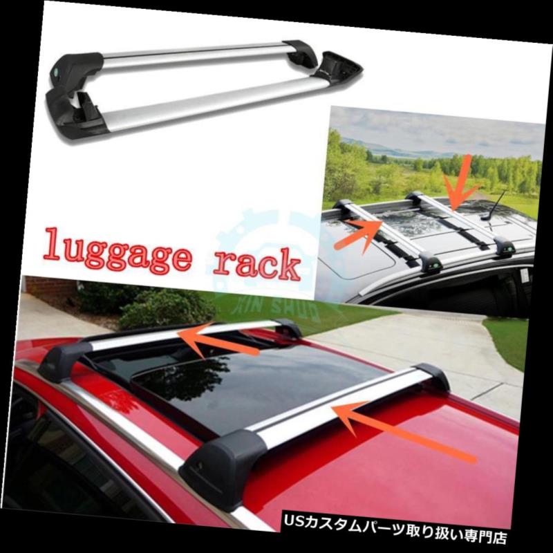 キャリア ホンダVezel 14-16のためのアルミ合金の手荷物ホルダー車の屋根のクロスバーラックトリム Aluminum Alloy Baggage Holder Car Roof Crossbar Rack Trim for Honda Vezel 14-16 【並行輸入品】