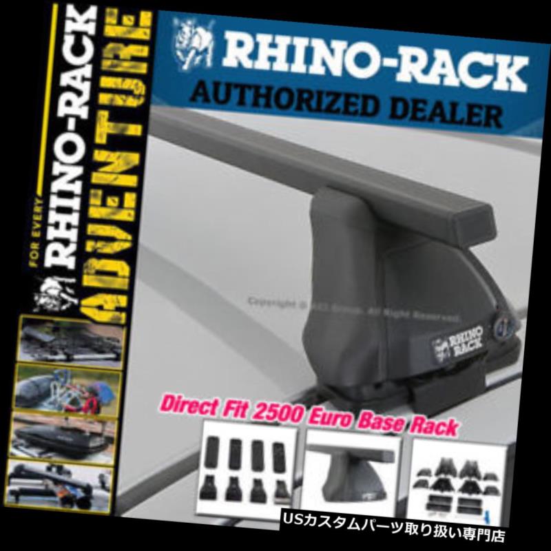 キャリア Rhinoラック2500ユーロブラックダイレクトフィットスチールルーフラッククロスバーキットJB0503 Rhino Rack 2500 Euro Black Direct Fit Steel Roof Rack Crossbars Kit JB0503 【並行輸入品】｜カスタムパーツ WORLD倉庫 69,333円