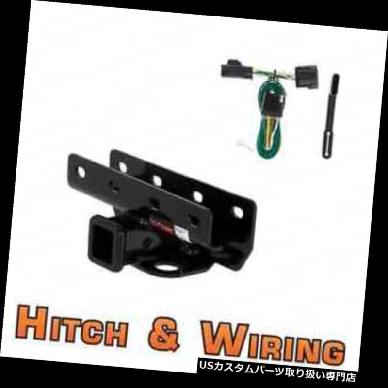 ヒッチメンバー カートクラス3トレーラーヒッチ＆amp; A ジープラングラーの配線 Curt Class 3 Trailer Hitch & Wiring for Jeep Wrangler 【並行輸入品】