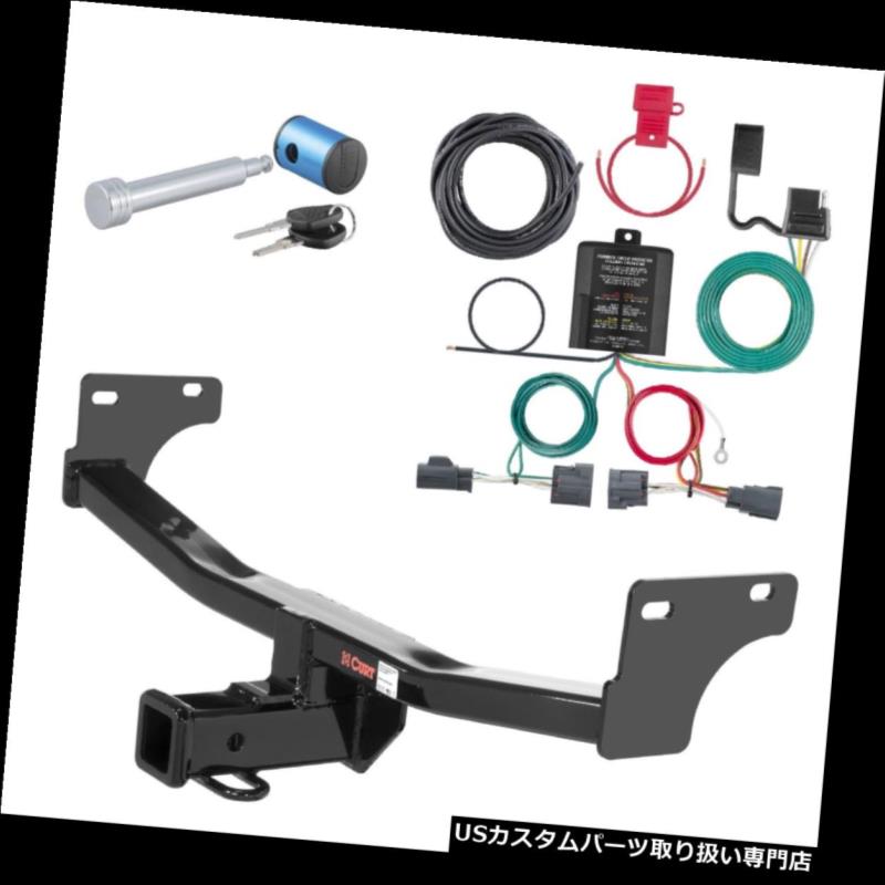ヒッチメンバー カートクラス3トレーラーヒッチ＆amp; A ピンと配線 11-16ジープコンパス用ロック Curt Class 3 Trailer Hitch &amp; Wiring w/ Pin &amp; Lock for 11-16 Jeep Compass 【並行輸入品】｜カスタムパーツ WORLD倉庫