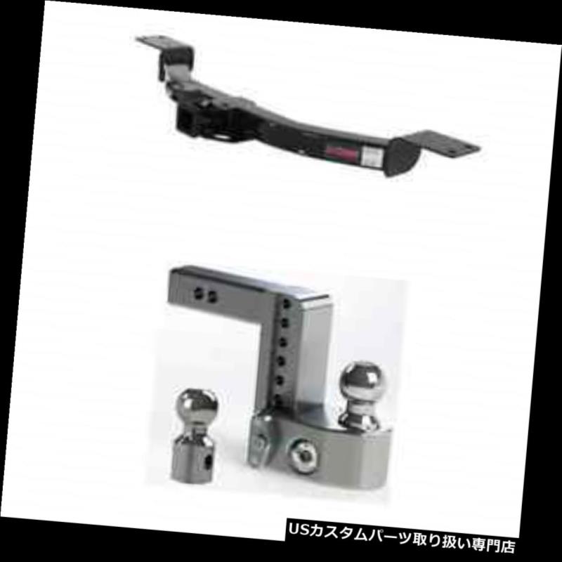 ヒッチメンバー カート3クラストレーラーヒッチw /安全に調整可能な6インチトラバース用ボールマウント Curt Class 3 Trailer Hitch w/Weigh Safe Adjustable 6\
