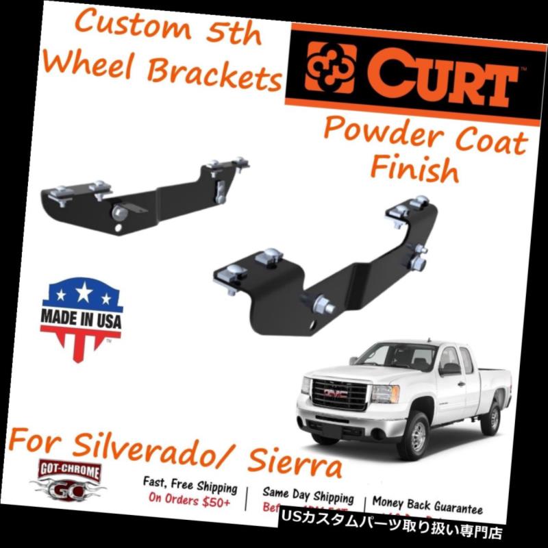 ヒッチメンバー Curtカスタム5th 5ホイールヒッチブラケットキットはsilverado Sierra車用品 バイク用品 リアキャリア Sierraにフィット 外装パーツ T Curt Custom パーツ 5th Fifth Wheel Hitch Bracket Kit Fits Silverado Sierra World倉庫店車