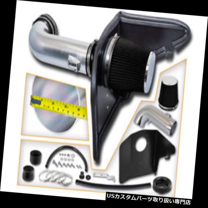 エアインテーク インナーダクト 10-14カマロSS 6.2L V8用のブラックエアインテークインダクションキット+ヒートシールド BLACK Air Intake Induction Kit + Heat Shield For 10-14 Camaro SS 6.2L V8 【並行輸入品】