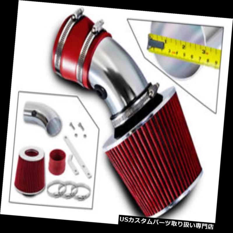 エアインテーク インナーダクト RAM AIR INTAKEキット+ Pontiac 95-05 Bonneville 3.8L V6用レッドエアーフィルター RAM AIR INTAKE Kit + RED AIR FILTER FOR Ponitac 95-05 Bonneville 3.8L V6 【並行輸入品】