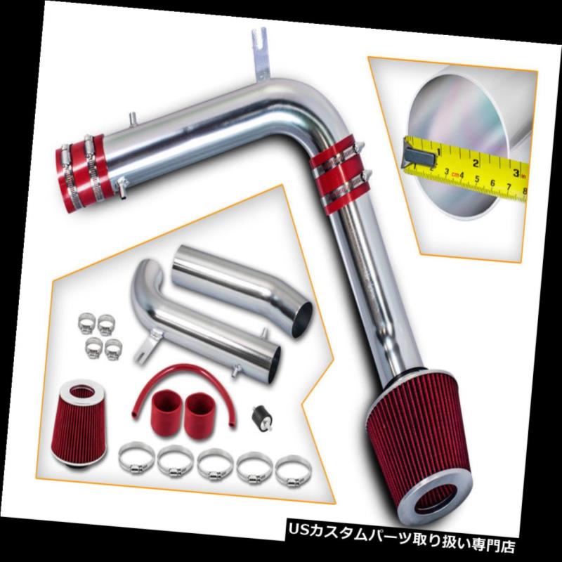 エアインテーク インナーダクト ACURA 02-03 3.2L TL / 03 CL V6 VTECのための赤の冷たい空気の吸気+フィルタ RED COLD AIR INDUCTION INTAKE + FILTER FOR ACURA 02-03 3.2L TL/03 CL V6 VTEC 【並行輸入品】