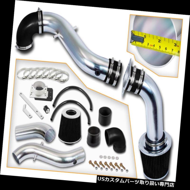エアインテーク インナーダクト ブラックコールドエアインテークキット+ 98-03フォードエスコートZX2 Zetec 2.0L L4用ドライフィルター BLACK COLD AIR INTAKE Kit + DRY FILTER FOR 98-03 Ford Escort ZX2 Zetec 2.0L L4 【並行輸入品】