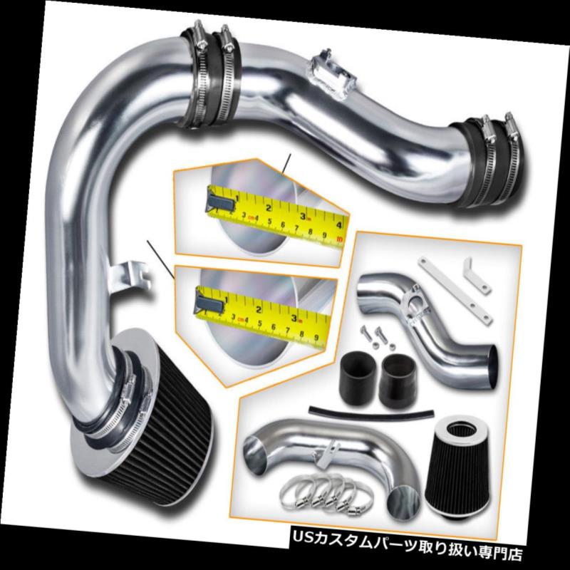 エアインテーク インナーダクト ブラックコールドエアインテーク+ドライフィルタースバル02-06インプレッサWRX 2.0L 2.5L Sti BLACK COLD AIR INTAKE+DRY FILTER For Subaru 02-06 Impreza WRX 2.0L 2.5L Sti 【並行輸入品】