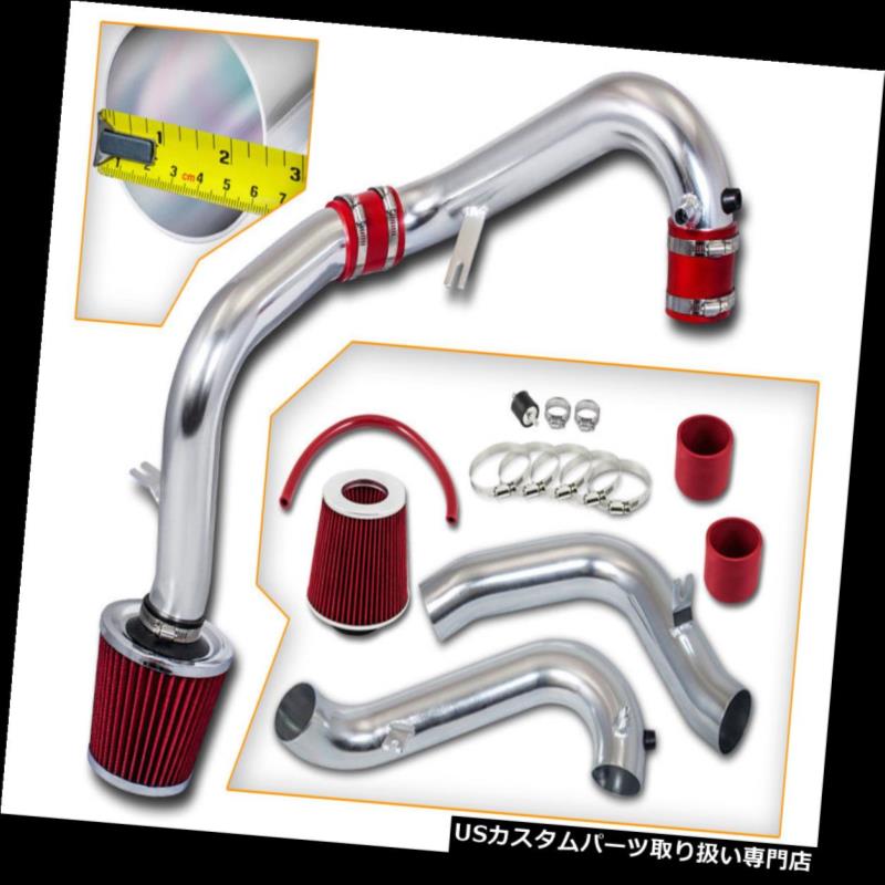 エアインテーク インナーダクト ホンダ01-05シビックのための赤の冷たい吸気キット+フィルターすべてのモデル1.7Lマニュアルのみ RED COLD AIR INTAKE KIT+FILTER FOR HONDA 01-05 CIVIC All Model 1.7L Manual Only 【並行輸入品】