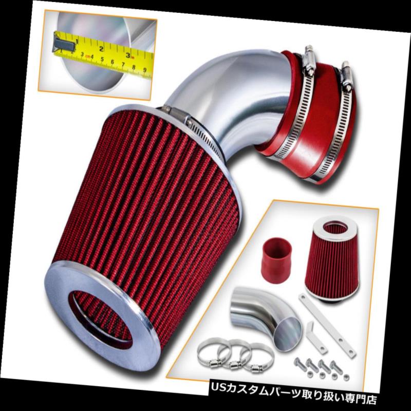 エアインテーク インナーダクト 91-97 Geo Metro 1.0L L3 / 1.3L L4用ショートRAMエアインテークキット+レッドフィルター SHORT RAM AIR INTAKE KIT + RED FILTER For 91-97 Geo Metro 1.0L L3 / 1.3L L4 【並行輸入品】
