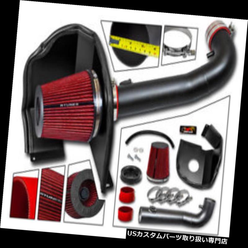 エアインテーク インナーダクト 14-17 GMC Sierra 1500 4.3L V6用マットブラックヒートシールドエアインテークキット MATT BLACK Heat Shield Air Intake Kit For 14-17 GMC Sierra 1500 4.3L V6 【並行輸入品】