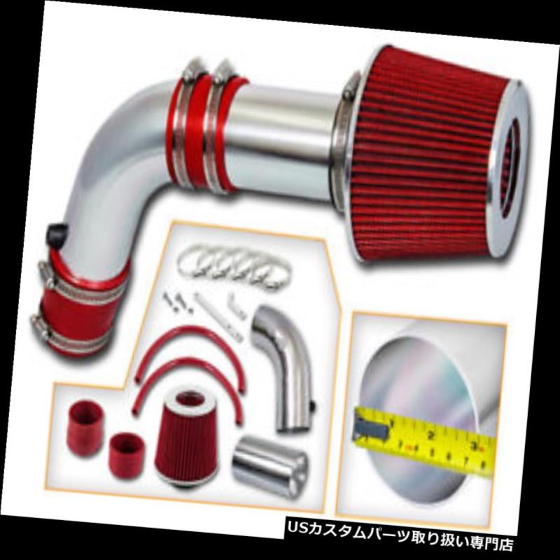 エアインテーク インナーダクト 03-06アキュラTSX用スポーツエアインテークシステム+ REDドライフィルター ホンダアコード2.4L Sport Air Intake System + RED Dry Filter for 03-06 Acura TSX & Honda Accord 2.4L 【並行輸入品】