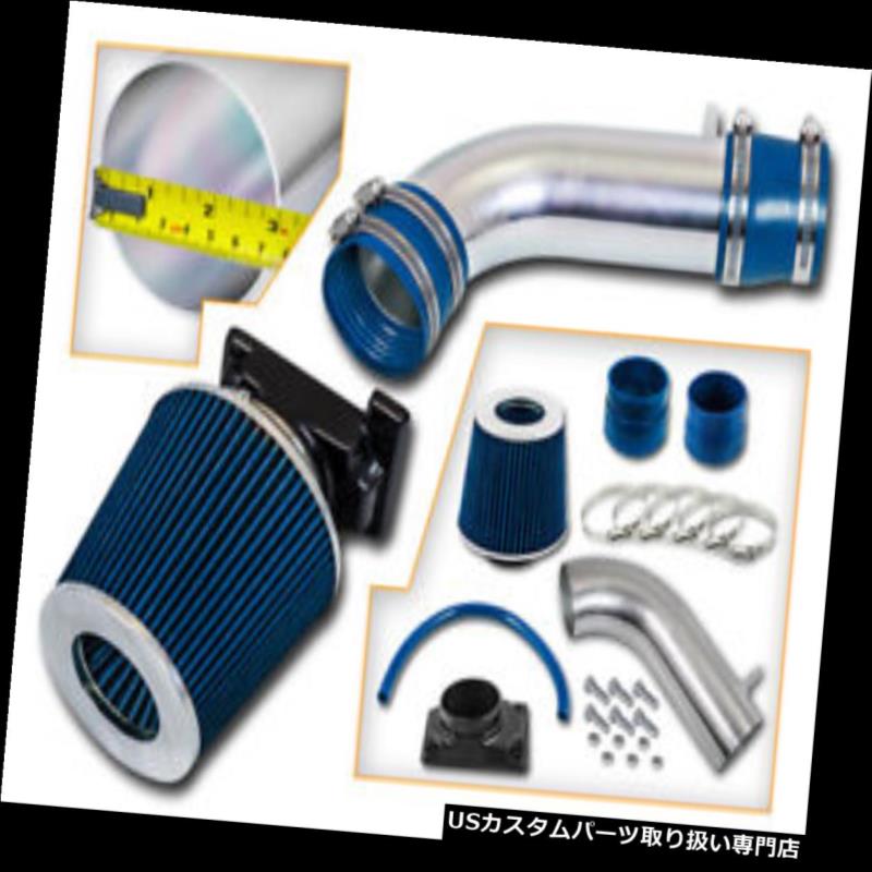 エアインテーク インナーダクト 92-03 Montero / Montero Sport 3.0L V6用Ramエアインテークシステム+ブルードライフィルター Ram Air Intake System+ BLUE Dry Filter for 92-03 Montero / Montero Sport 3.0L V6 【並行輸入品】