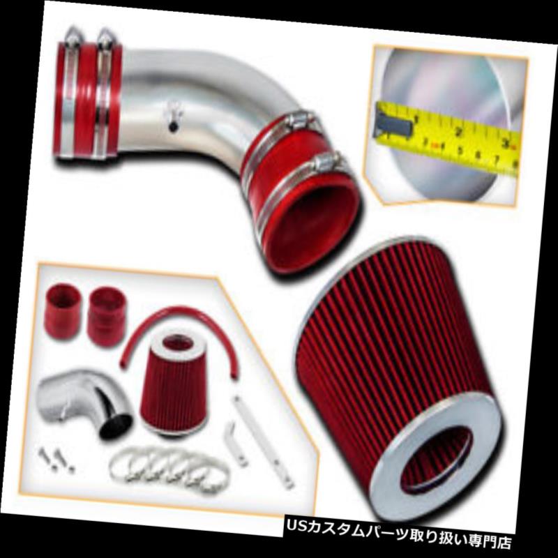 エアインテーク インナーダクト 06-07モンテカルロSS V8 5.3L用RAMエアインテークキット+レッドドライフィルター RAM AIR INTAKE KIT + RED DRY FILTER FOR 06-07 Monte Carlo SS V8 5.3L 【並行輸入品】