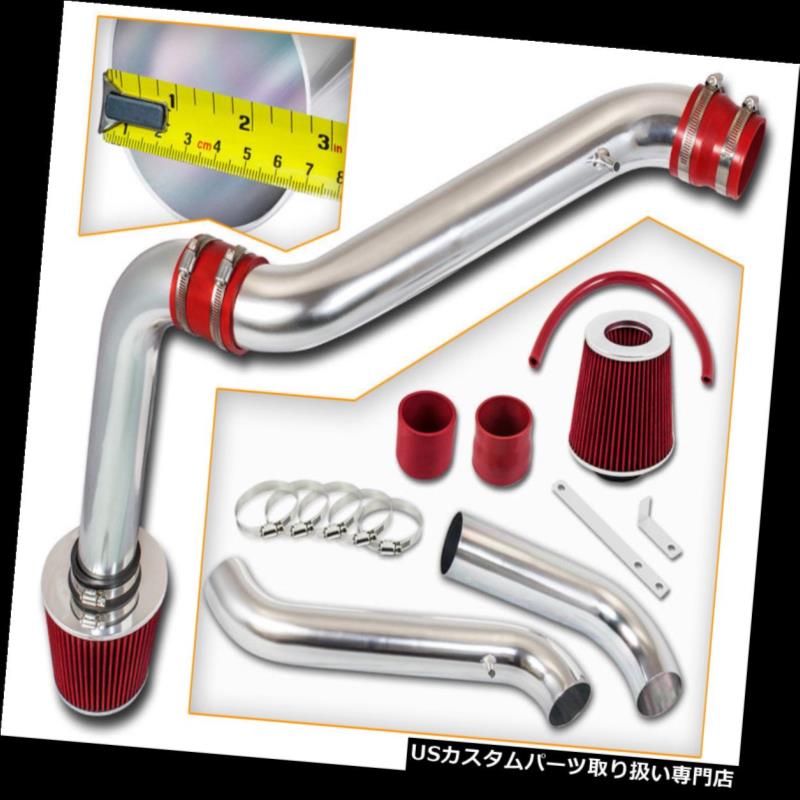 USエアインテーク インナーダクト ホンダ94-02アコードL4 DX LX EX 2.2 L 2.3 Lのための赤の冷たい空気吸入キット+ドライフィルター RED COLD AIR INTAKE KIT+DRY FILTER FOR HONDA 94-02 ACCORD L4 DX LX EX 2.2L 2.3L 【並行輸入品】