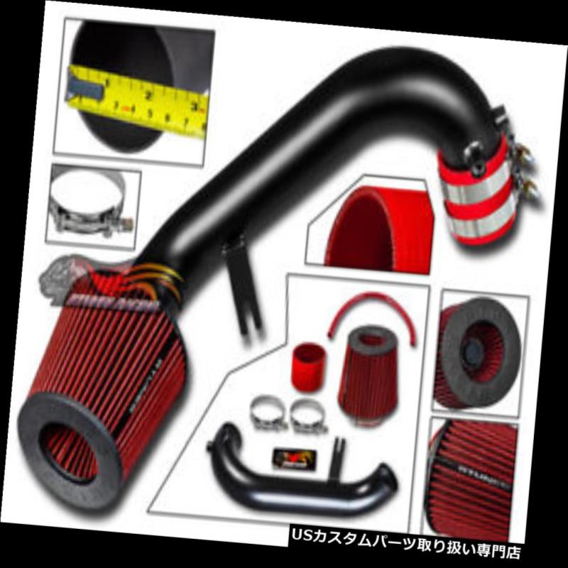 USエアインテーク インナーダクト 01-05 CIVIC DX / LX / EX 1.7L L4用マットブラックスポーツエアインテークキット+レッドフィルター MATTE BLACK SPORT AIR INTAKE KIT + RED FILTER FOR 01-05 CIVIC DX/LX/EX 1.7L L4 【並行輸入品】