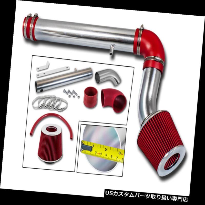 USエアインテーク インナーダクト 05-10クライスラー300 2.7L V6用レッドコールドエアインテークキット+ドライフィルター RED COLD AIR INTAKE KIT + DRY FILTER FOR 05-10 Chrysler 300 2.7L V6 【並行輸入品】