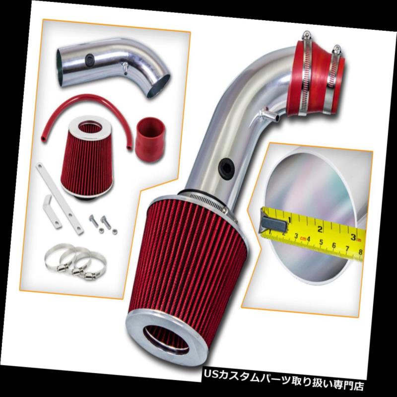 USエアインテーク インナーダクト ショートラムエアインテークキット+ 04-08シボレーアベオアベオ5 1.6L L4用REDフィルター Short Ram Air Intake Kit + RED Filter For 04-08 Chevrolet Aveo Aveo5 1.6L L4 【並行輸入品】