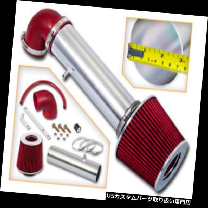 USエアインテーク インナーダクト 97-04ジープグランドチェロキー4.0L I6エンジン用RAMエアインテークキット+ REDドライフィルター RAM AIR INTAKE Kit + RED Dry Filter For 97-04 Jeep Grand Cherokee 4.0L I6 Engine 【並行輸入品】