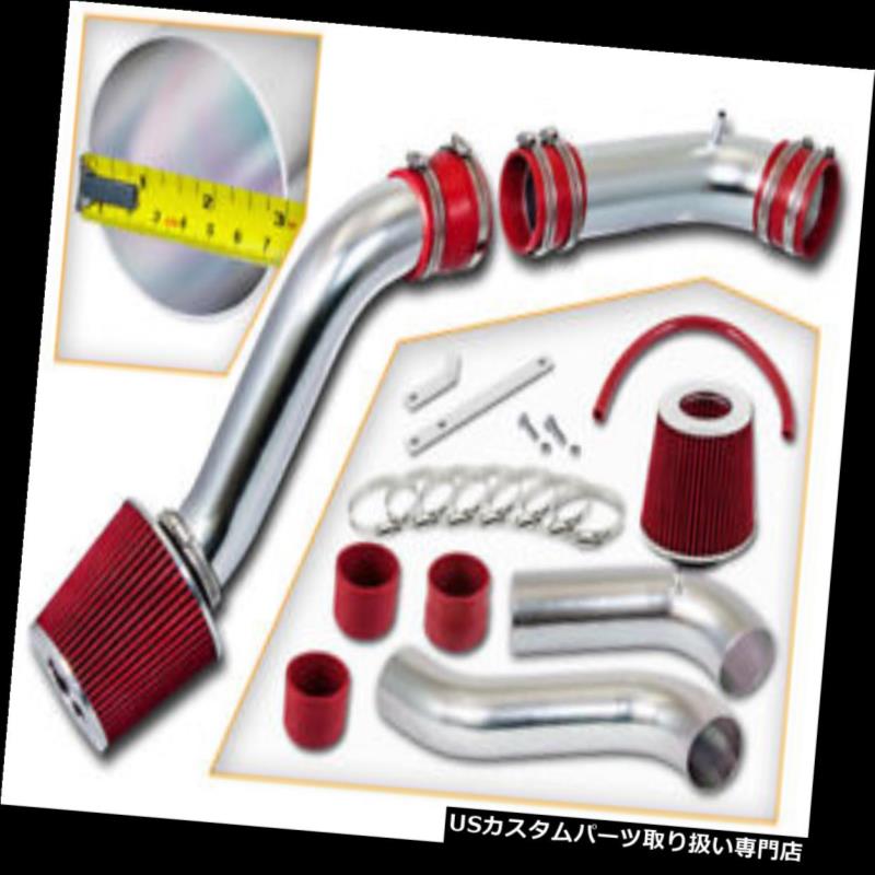 USエアインテーク インナーダクト フォード1990-1997 Thunderbird 3.8 L V 6 NAのための赤の冷たい空気吸入キット+コーンフィルター RED COLD AIR INTAKE KIT + CONE FILTER FOR Ford 1990-1997 Thunderbird 3.8L V6 NA 【並行輸入品】
