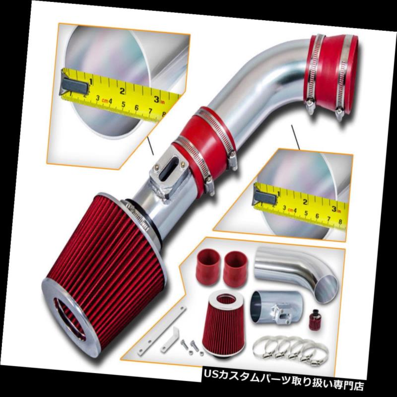 エアインテーク インナーダクト ショートラムエアインテーク+レッドフィルター08-10ハマーH3 H3T 3.7L L5 /キャニオン2.9L Short Ram Air Intake + RED Filter For 08-10 Hummer H3 H3T 3.7L L5/Canyon 2.9L 【並行輸入品】