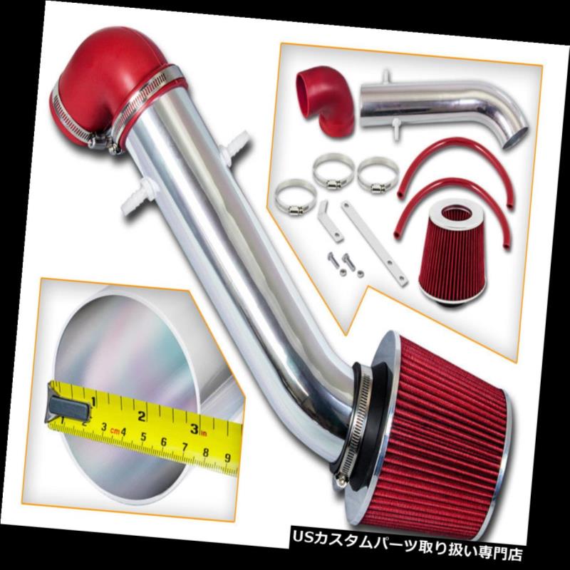 エアインテーク インナーダクト 91-95 JEEPラングラー2.5 L4＆amp; A 4.0 I6ショートRAMエアインテークキット+レッドフィルター 91-95 JEEP Wrangler 2.5 L4 & 4.0 I6 SHORT RAM AIR INTAKE KIT + RED FILTER 【並行輸入品】