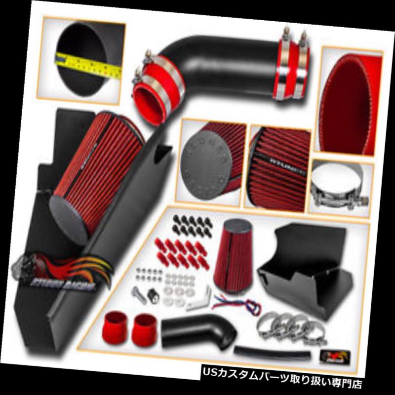 エアインテーク インナーダクト 96-99 C / K 2500 3500シルバラードシャイアンV8用冷気シールドエアインテーク+レッドフィルター COLD SHIELD AIR INTAKE+ RED FILTER FOR 96-99 C/K 2500 3500 Silverado Cheyenne V8 【並行輸入品】|カスタムパーツ WORLD倉庫