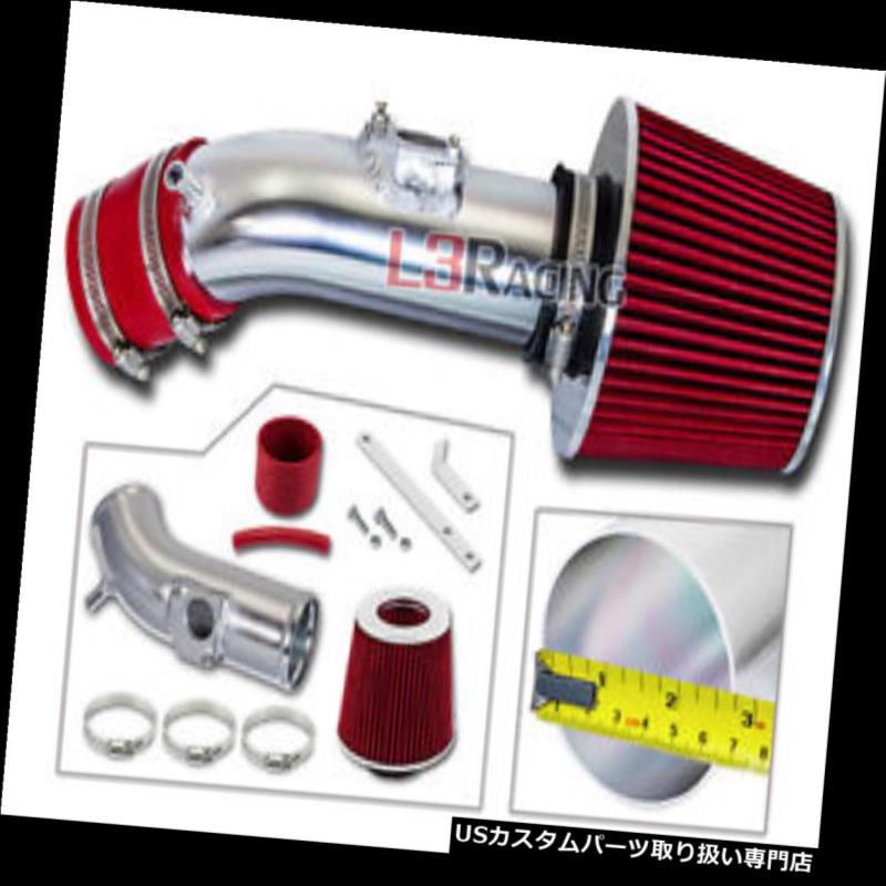 エアインテーク インナーダクト 10-12マツダ3 2.5Lポーランド配管用RAMエアインテークキット+レッドエアフィルター For 10-12 Mazda 3 2.5L Polish Piping RAM AIR INTAKE KIT+ RED AIR FILTER 【並行輸入品】