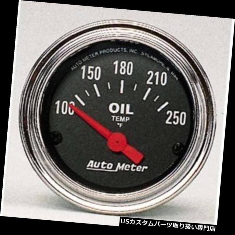 USタコメーター オートメーター2542伝統的なクロム空芯油温計 Auto Meter 2542 Traditional Chrome Air-Core Oil Temperature Gauge 【並行輸入品】