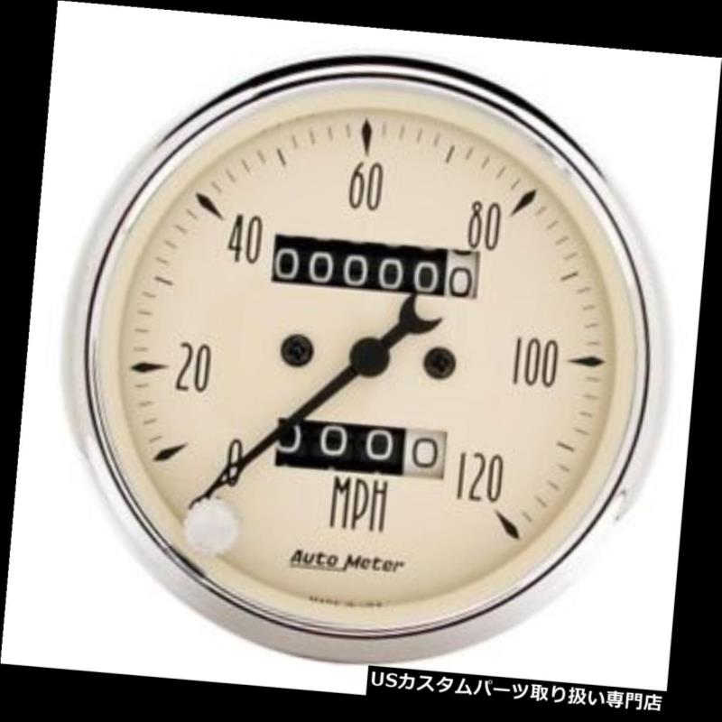 USタコメーター オートメーター1896アンティークベージュメカニカルスピードメーターゲージ Auto Meter 1896 Antique Beige Mechanical Speedometer Gauge 【並行輸入品】