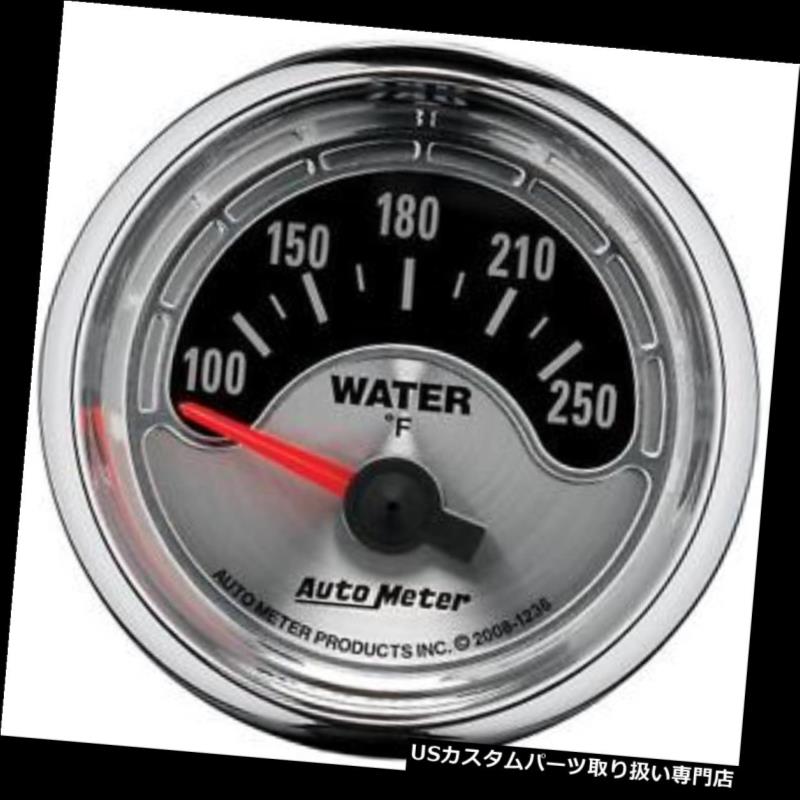 輝い メーター Auto 自動メーター1236アメリカの筋肉空芯水温計 Usタコメーター Meter Gauge Temperature Water Air Core Muscle American 1236