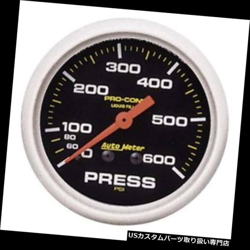 USタコメーター オートメーター5425 Pro-Comp機械式圧力計、600 PSI、2?5/8インチ。 Auto Meter 5425 Pro-Comp Mechanical Pressure Gauge, 600 PSI, 2-5/8 In. 【並行輸入品】
