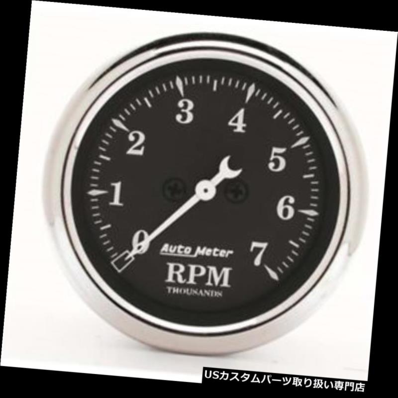 USタコメーター オートメーター1797年古いタイムブラック空芯インダッシュタコメーター、2-1 / 16 Auto Meter 1797 Old Tyme Black Air-Core In-Dash Tachometer, 2-1/16 【並行輸入品】